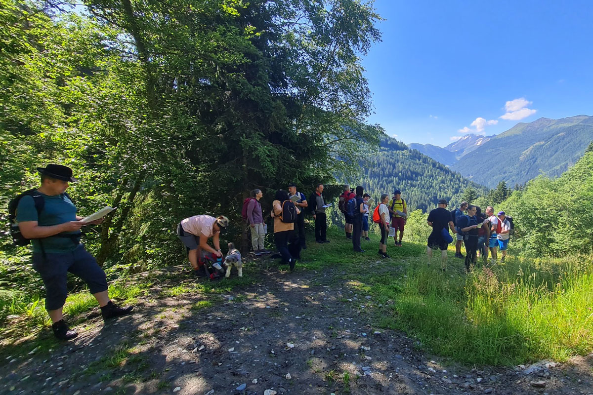 Orientierung im Gelände, Foto: Elke Kerschbaumer