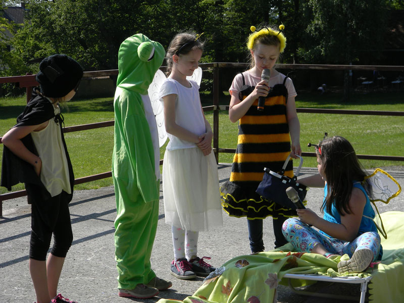 ... In diesem Rahmen führt die Naturpark-Volksschule Saifen-Boden das Theaterstück „Die Flugshow“ auf. Foto: Franz Grabenhofer