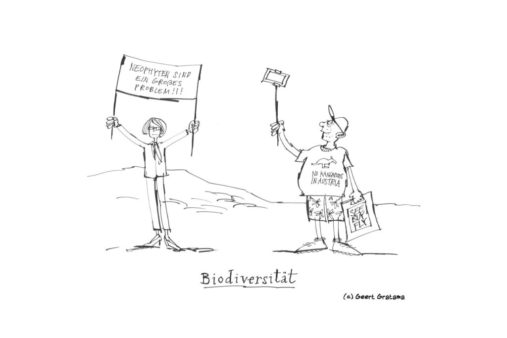 Cartoon-Biodiversität | Illustration: Geert Gratama
